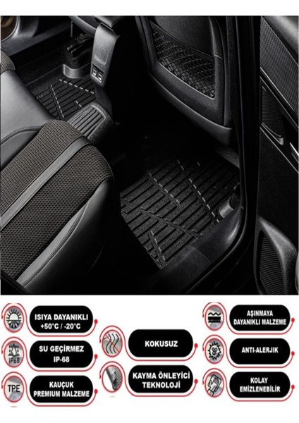 Peugeot Bipper 2014 Model 3D Bagaj Havuzu+4.5d Havuzlu Paspas Seti modelleri