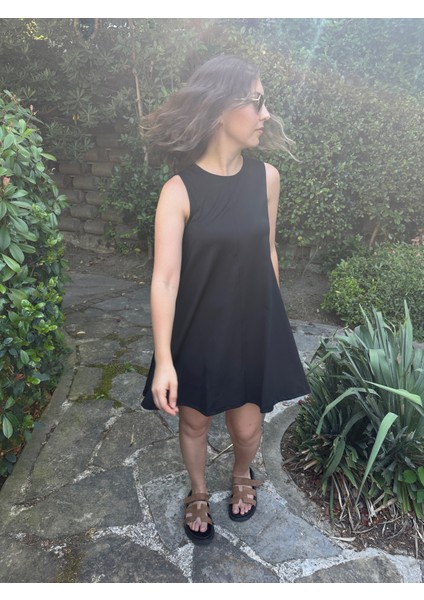 Dalgıç Çan Elbise Yazlık Çan Elbise Kadın Yazlık Elbise Kolsuz Elbise