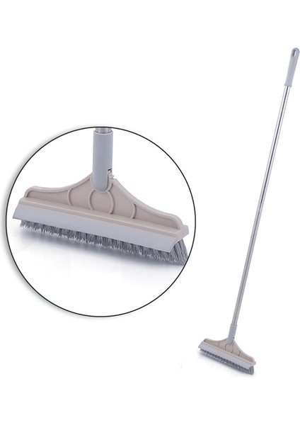 Haki Tarzı Paslanmaz Çelik Metal Uzun Saplı Scrubber Zemin Fırçası Ti Için Ayarlanabilir Çıkarılabilir Sert Kıllar ile Peeling Fırçası (Yurt Dışından)