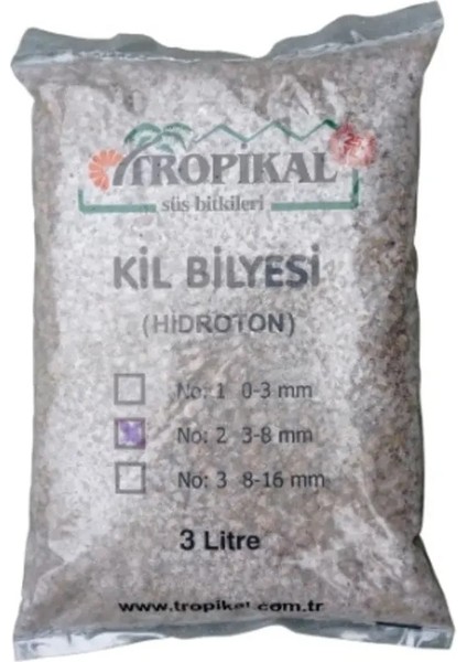Kil Bilyesi Hidroton 3-8 mm 3 Litre