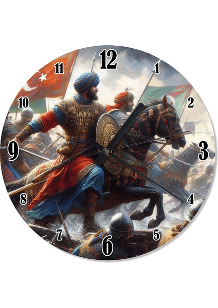 Osmanlı Ordusu Tasarım Duvar Saati
