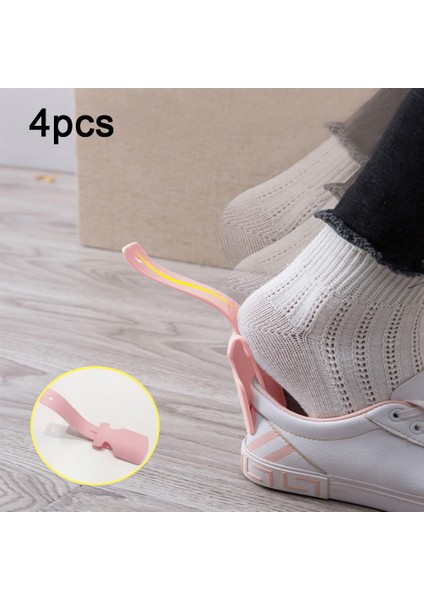 Kırmızı Stil 4 Adet Saplı Ayakkabı Çekeceği Kaldırma Yardımcısı Plastik Ayakkabı Çekeceği Yardımcısı Tembel Ayakkabı Yardımcısı Ayakkabı Kaldırıcı Kolay Açma-Kapama Yaratıcı Ev Aleti (Yurt Dışından) indirimleri