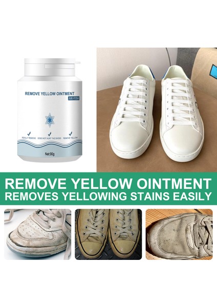 90G Tarzı Beyaz Ayakkabı Temizleyici Spor Ayakkabı Beyazlatma Temizleme Leke Kir Çıkarma Sarı Merhem Köpük Temizleyici Dekontaminasyon Beyaz Ayakkabı Temizleme (Yurt Dışından) fırsatları