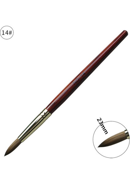 G-B282-A14 Tarzı 12 Stilleri Saf Kolinsky Samur Akrilik Tırnak Fırçası Uv Jel Oyma Sıvı Toz Kristal Kalem Dıy Çivi Sanat Manikür Aracı (Yurt Dışından)