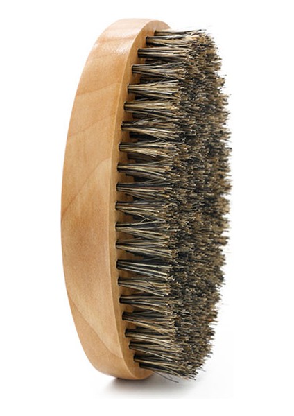 Fırça Tarzı Profesyonel Yumuşak Domuzu Kıl Ahşap Sakal Fırçası Kuaför Tıraş Fırçası Tarak Erkekler Bıyık Tarak Seti Hediye Çantası ile Saç Tarak Seti (Yurt Dışından)