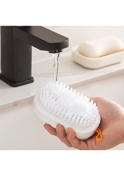 B-Yeşil Tarzı Çok Fonksiyonlu Temizleme Ayakkabı Fırçası Yumuşak Elbise Fırçası Taşınabilir Plastik Çamaşır Fırçası Sıvı Sabunluk Ev Aletleri (Yurt Dışından) indirimleri