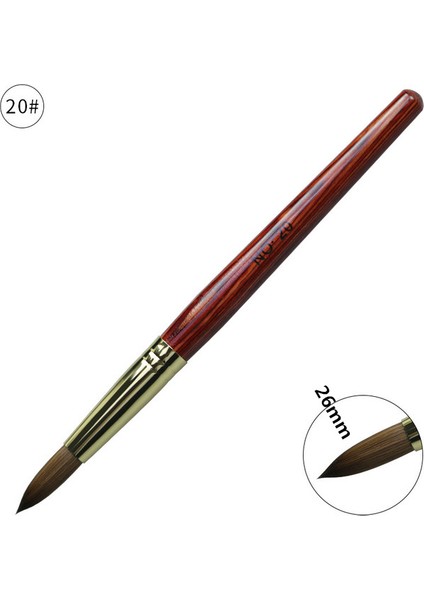 G-B282-A20 Tarzı 12 Stilleri Saf Kolinsky Samur Akrilik Tırnak Fırçası Uv Jel Oyma Sıvı Toz Kristal Kalem Dıy Çivi Sanat Manikür Aracı (Yurt Dışından)