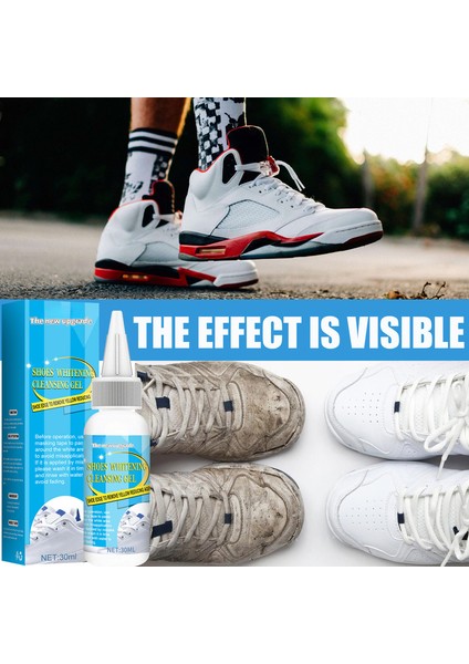 30 ml Tarzı Beyaz Ayakkabı Temizleyici Ayakkabı Cilası Temizleme Araçları Ayakkabı Fırçası Spor Ayakkabı Ayakkabı Temizleme Bakım Malzemeleri Bant Yapma Temizleme Aracı (Yurt Dışından)