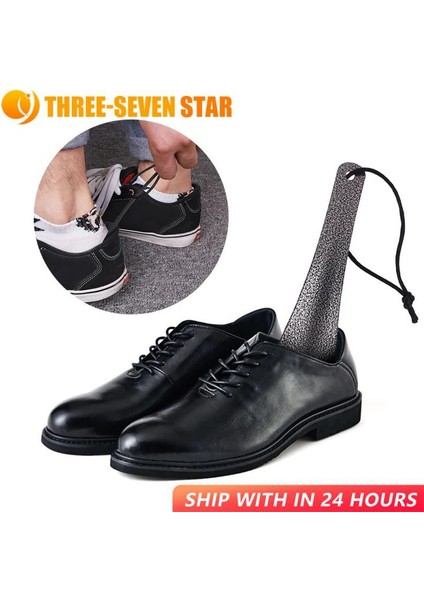 Gümüş Tarzı Ayakkabı Kaldırıcı Pratik Ayakkabı Çekeceği Paslanmaz Çelik Ayakkabı Çekeceği Kaşık 19CM Her Türlü Ayakkabı Için Yüksek Li Aksesuarlar Ev (Yurt Dışından) fırsatları