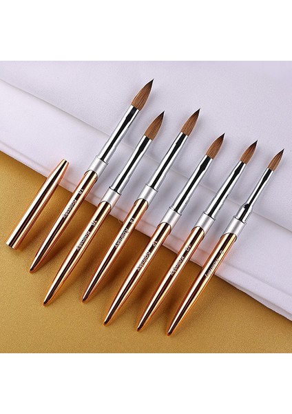 G-B302-8-1PARÇA Stili Mıfanxı % Kolinsky Metal Nail Art Heykel Oyma Fırçası Sıvı Toz Çiçek Çizim Tasarım Boyama Kalem (Yurt Dışından) indirimleri