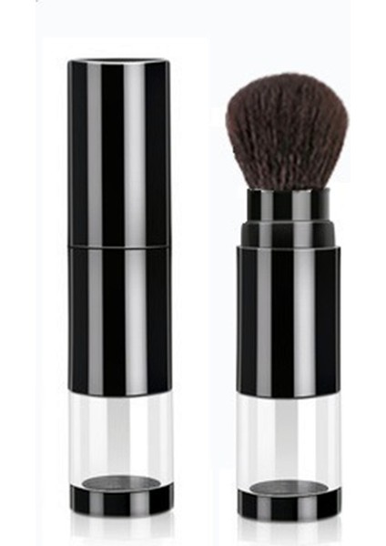 Siyah Stil Naylon Kıllar Doldurulabilir Kozmetik Fırça Büyük Dağıtıcı Kase Pudra Presleme Aracı Makyaj Fırçası Fondöten Makyaj Araçları (Yurt Dışından)