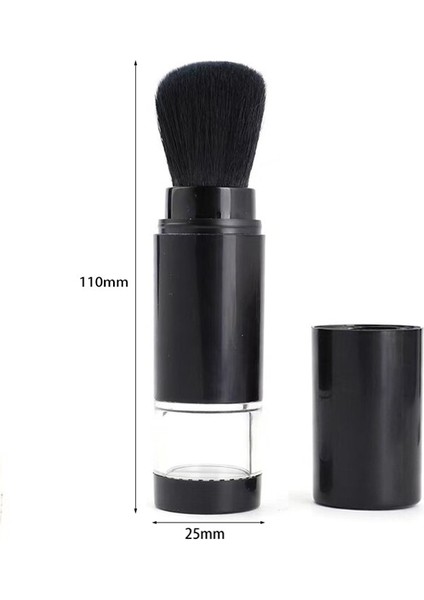 Siyah Stil Naylon Kıllar Doldurulabilir Kozmetik Fırça Büyük Dağıtıcı Kase Pudra Presleme Aracı Makyaj Fırçası Fondöten Makyaj Araçları (Yurt Dışından) fiyatları