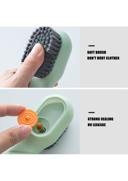 Yeşil Stil Çok Fonksiyonlu Yumuşak Kıllı Ayakkabı Fırçası Uzun Saplı Ayakkabı Fırçaları Otomatik Doldurma Ayakkabı Elbise Kurulu Fırça Ev Temizlik Araçları (Yurt Dışından) fırsatları