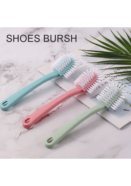 Pembe Tarzı Ev Ayakkabı Yıkama Fırçası Beş Yan Fırça Çok Fonksiyonlu Çamaşır Bruoe Yaka Temizleme Fırçası Uzun Saplı Fırçalar (Yurt Dışından) modelleri