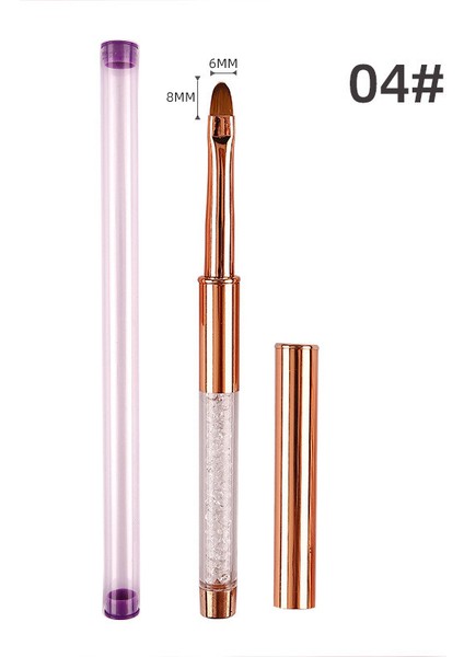 G-B339-04 Tarzı 5 Stil Tırnak Sanat Akrilik Uv Jel Uzatma Oluşturucu Taklidi Boyama Fırça Hatları Astar Desen Cetvel Kalemi Manikür Aracı (Yurt Dışından)