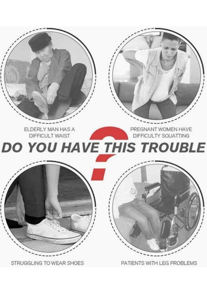 Gri Tarzı Boynuz Spor Ayakkabı Ayakkabı Kaldırıcı Tembel Ayakkabı Yardımcısı Uzun Saplı Ayakkabı Hamile Kadın, Yaşlı ve Çocuk Için Çekme Ayakkabı Çekeceği (Yurt Dışından) modelleri