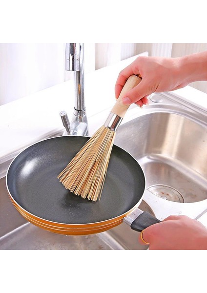 No.1 Stili Doğal Fırça Tencere Yıkama Fırçası Ahşap Saplı Bambu Fırça Mutfak Temizlik Malzemeleri (Yurt Dışından) modelleri
