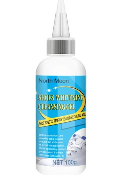 100 ml Tarzı 100G Ayakkabı Temizleme Seti Ayakkabı Beyazlatma Temizleme Jeli Ayakkabı Fırçası Ayakkabılardan Kir ve Sarıyı Giderir Ayakkabı Fırçası Beyazlatıcı Ajan (Yurt Dışından)