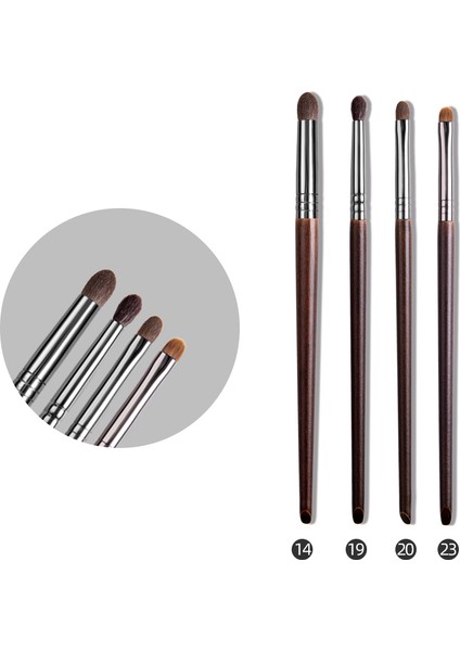 Ovw Nokta Gölgelendirici Göz Fırçası Seti At Kılı Konik Leke Kırışık Karıştırma Göz Farı Fırçaları Makyaj Seti Brochas De Maquillaje 4 Adet (Yurt Dışından)