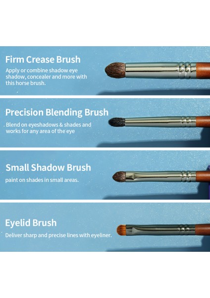 Ovw Nokta Gölgelendirici Göz Fırçası Seti At Kılı Konik Leke Kırışık Karıştırma Göz Farı Fırçaları Makyaj Seti Brochas De Maquillaje 4 Adet (Yurt Dışından) fırsatları