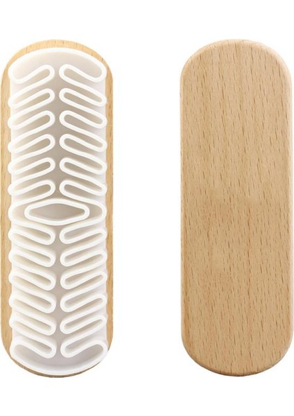 Bir Stil 1 Adet Beyaz Deri Fırça Süet Çizme Çanta Scrubber Temizleyici Kauçuk Krep Ayakkabı Fırçası (Yurt Dışından)