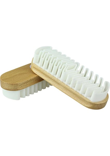 Bir Stil 1 Adet Beyaz Deri Fırça Süet Çizme Çanta Scrubber Temizleyici Kauçuk Krep Ayakkabı Fırçası (Yurt Dışından)