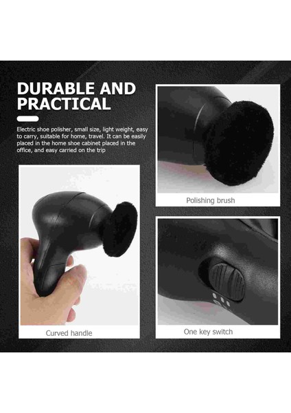 Siyah Stil Takım Takımı Ayakkabı Cilası Parlatma Fırçası Bakım Seti Kanvas Ayakkabı Kutup Temizleme Scrubber (Yurt Dışından)