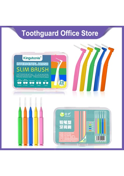 Sarı Stil Adet Interdental Fırça Paro Diş Fırçası Kürdan Fırçalar Ortodonti Parantez Diş Temizleme Ağız Hijyeni Bakımı Aracı (Yurt Dışından)