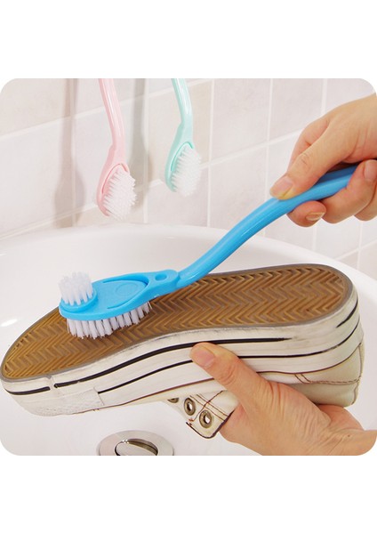 Rastgele Stil Yeni Çift Uzun Saplı Ayakkabı Temizleme Fırçası Ayakkabı Temizleyici Yıkama Tuvalet Lavabo Yemekleri Ayakkabı Temiz Yıkama Fırçası Ev Temizlik Araçları (Yurt Dışından) fiyatları