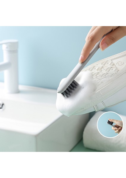 Beyaz Stil Ev Ayakkabı Yıkama Fırçası, Yumuşak Kıllar, Çamaşır Fırçası, Beyaz Ayakkabı Yaka Temizleme Fırçası, Tahta Fırça Seti (Yurt Dışından) modelleri