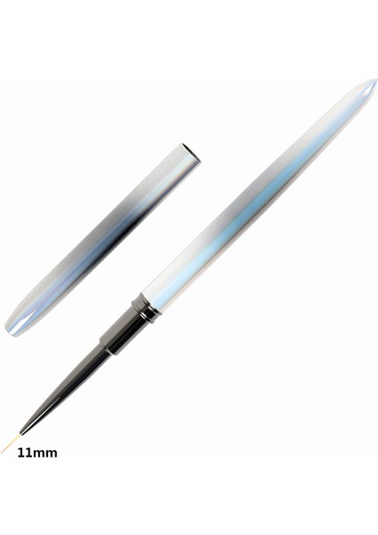 G-B377-02 Tarzı Degrade Tırnak Resim Fırçası Metal Degrade Jel Tırnak Fırçası Çizgi Boyama Fırçaları Çivi Kristal Akrilik Astar Çizim Kalemi (Yurt Dışından)