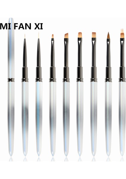 G-B377-02 Tarzı Degrade Tırnak Resim Fırçası Metal Degrade Jel Tırnak Fırçası Çizgi Boyama Fırçaları Çivi Kristal Akrilik Astar Çizim Kalemi (Yurt Dışından) fiyatları