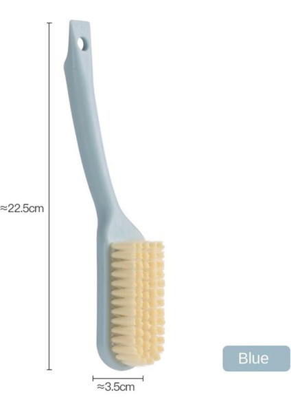 Mavi Stil Çok Fonksiyonlu Ayakkabı Fırçası Çamaşır Fırçası Ev Yumuşak Saç Fırçası Sert Fırça Çamaşır Ayakkabı Temizleme Fırçası Uzun Saplı (Yurt Dışından)