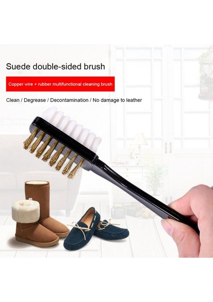 1 Adet Tarzı 1 Adet Çift Taraflı Temizleme Fırçası Süet Nubuk Ayakkabı Çelik Plastik Lastik Çizme Temizleyici Kauçuk Silgi Seti Ev Aksesuarları (Yurt Dışından)