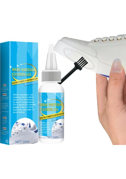 100 ml Tarzı Ayakkabı Fırçaları Temizleme Seti Ayakkabı Bakımı Temiz Fırçalar Kauçuk Beyaz Ayakkabı Spor Ayakkabı Çizme Temizleyici Bakım Ev Temizlik Araçları (Yurt Dışından) fırsatları