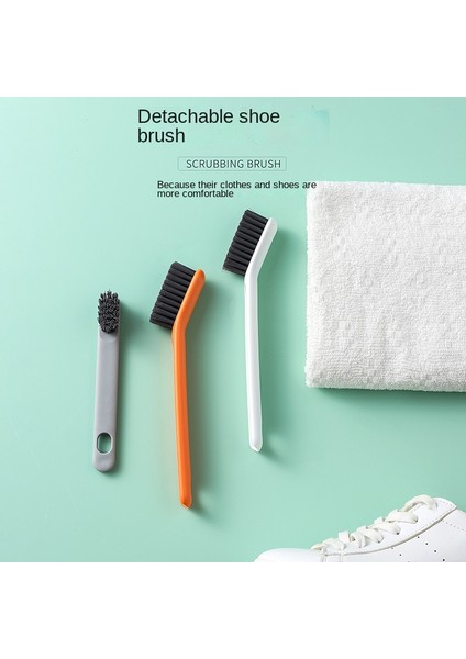 Turuncu Tarzı Ev Ayakkabı Yıkama Fırçası Yumuşak Kıllar Çamaşır Fırçası Beyaz Ayakkabı Yaka Temizleme Fırçası, Tahta Fırça Seti Крем Для Обуви (Yurt Dışından) indirimleri