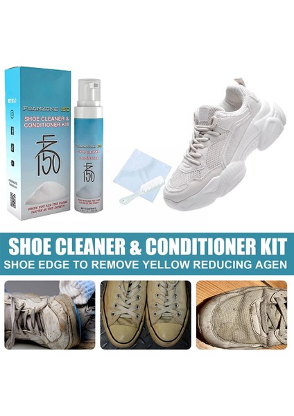 100ML Beyaz Ayakkabı Temizleme Jeli Temiz Ayakkabı Lekesi Beyazlatma Temizleme Cilası Köpük Deoksidan Jel Spor Ayakkabı Için Sarı Kaldırmak Ed T1B7 (Yurt Dışından) fiyatları