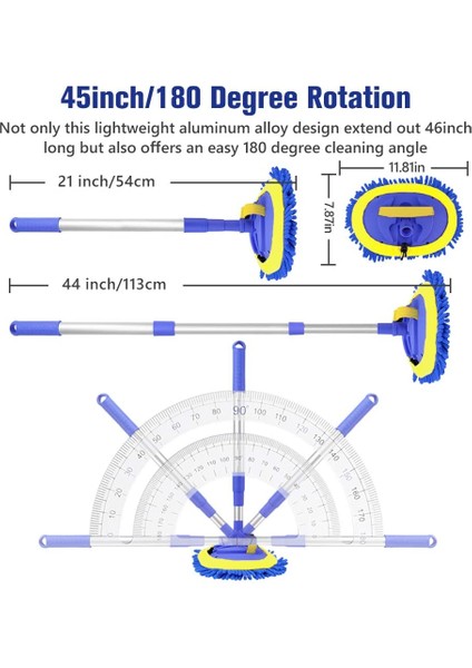 Yeşil-A Tarzı Araba Yıkama Paspas Eldiveni Teleskopik Alüminyum Alaşımlı Uzun Saplı Şönil Mikrofiber Yıkama Fırçası Çiziksiz Araba Suv Kamyon Için (Yurt Dışından) modelleri