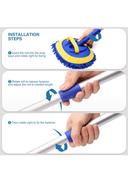 Yeşil-A Tarzı Araba Yıkama Paspas Eldiveni Teleskopik Alüminyum Alaşımlı Uzun Saplı Şönil Mikrofiber Yıkama Fırçası Çiziksiz Araba Suv Kamyon Için (Yurt Dışından) fırsatları