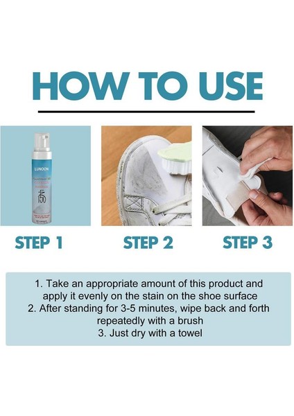 Stili Ayarla 100ML Beyaz Ayakkabı Temizleme Köpüğü Temiz Ayakkabı Lekesi Beyazlatma Temizleme Cilası Köpük Deoksidizer Jel Spor Ayakkabı Için Sarı Kenar Kaldırmak (Yurt Dışından) indirimleri