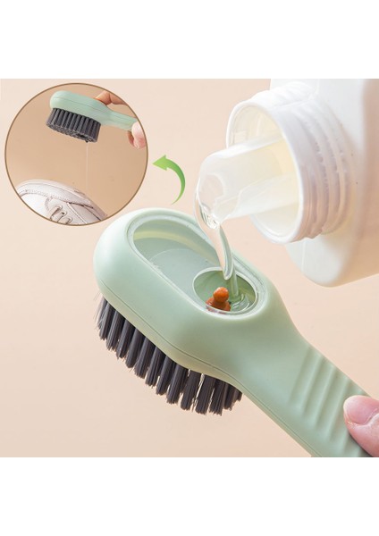 Yeşil Stil Yumuşak Sıvı Ayakkabı Temizleme Fırçası Uzun Saplı Elbise Fırçası Çamaşır Ovma Fırçası Fırçalama Çok Fonksiyonlu Ev Temizleme Aracı (Yurt Dışından) fiyatları