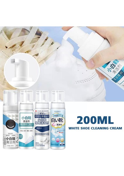 C Tarzı 200 ml Beyaz Ayakkabı Temizleyici Köpük Köpük Ayakkabı Temizleyici Için Kullanın Spor Ayakkabı Deri Ayakkabı Beyazlar Ayakkabı Spor Ayakkabı Teoes Fırça J2I7 (Yurt Dışından) modelleri