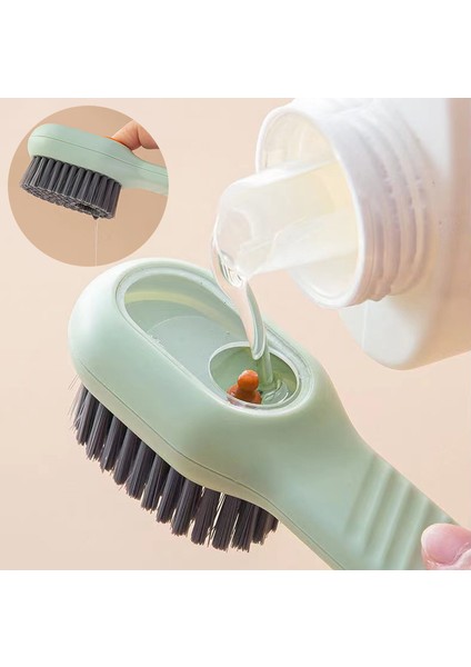 Yeşil Tarzı Ayakkabı Fırçası Otomatik Sıvı Deşarj Derin Temizlik Yumuşak Kıllar Fırça Ev Çamaşır Temizleme Fırçası Ev Temizlik Aracı (Yurt Dışından) fiyatları