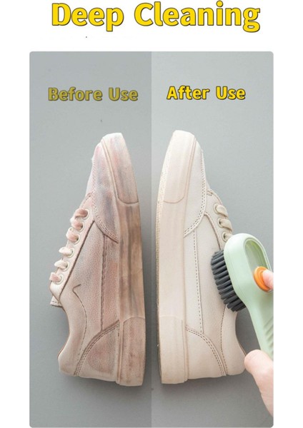 Beyaz Stil Ayakkabı Fırçası Çok Fonksiyonlu Yumuşak Kıllı Sıvı Fırçalar Uzun Saplı Fırça Otomatik Dolum Giysi Temizleme Giyim Kurulu Araçları (Yurt Dışından) fırsatları