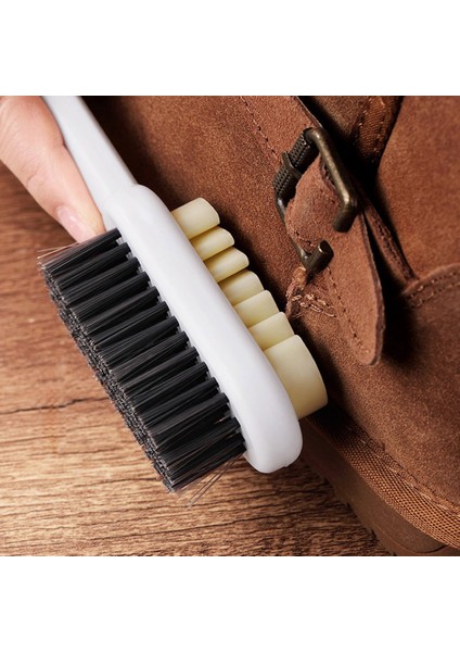 Siyah Stil Iki Taraflı Temizleme Fırçası Kauçuk Silgi Seti Süet Nubuk Ayakkabılar Için Fit Plastik Lastik Çizme Temizleyici ile Ev Aksesuarları (Yurt Dışından)