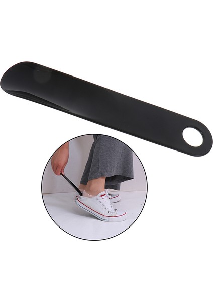 1 Adet Tarzı Oe Boynuzları Profesyonel Siyah Plastick Ayakkabı Çekeceği Kaşık Şekli Ayakkabı Çekeceği Ayakkabı Kaldırıcı Esnek Sağlam Slm (Yurt Dışından)
