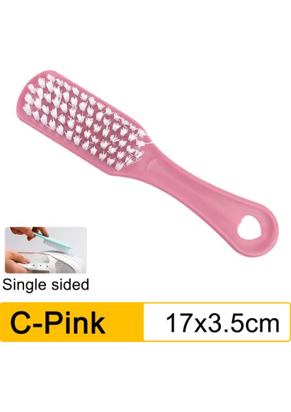 C-Pembe Tarzı Çok Işlevli Temizleme Fırçası Yumuşak Kıllı Sıvı Ayakkabı Fırçası Uzun Saplı Elbise Fırçası Iç Fırça Ev Temizleme Aracı (Yurt Dışından)