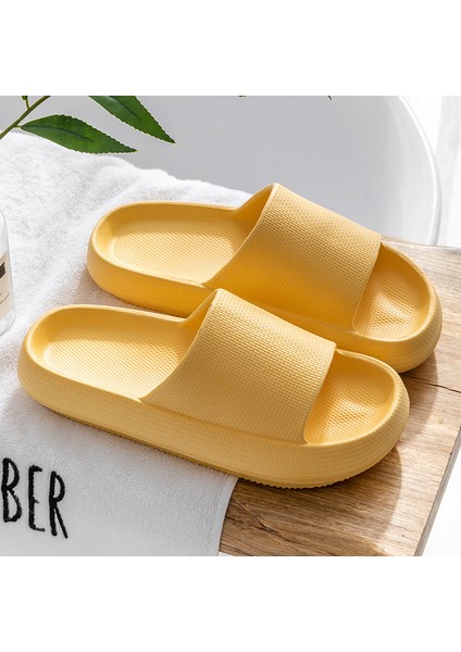40-41 Tarzı Kaymaz Flip Flop Kalın Platform Banyo Ev Terlik Kadın Moda Yumuşak Taban Eva Kapalı Slaytlar Kadın Sandalet Yaz (Yurt Dışından)