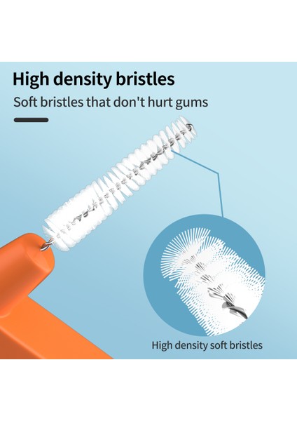 Mavi Stil Ortodontik Diş Arası Temiz Diş Ağız Hijyeni Mikro Fırça Mini Fırça Toz Kapağı ile (Yurt Dışından) modelleri