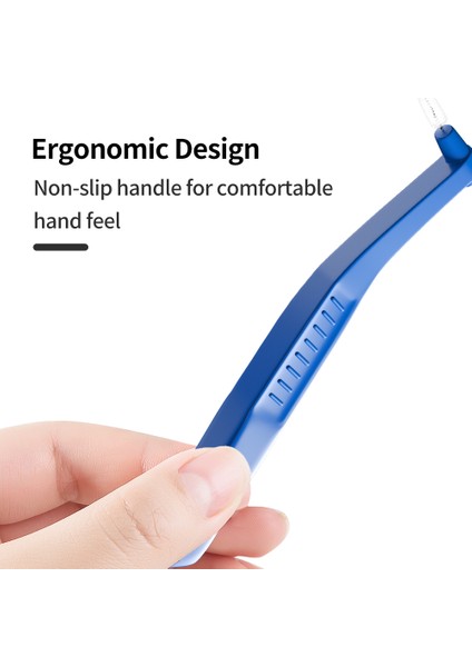 Mavi Stil Ortodontik Diş Arası Temiz Diş Ağız Hijyeni Mikro Fırça Mini Fırça Toz Kapağı ile (Yurt Dışından) fırsatları